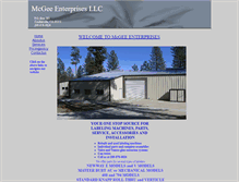 Tablet Screenshot of mcgeeent.com